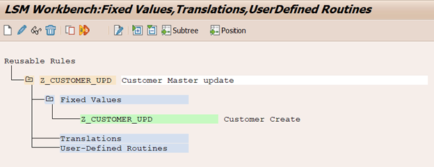 Lsmw menține valori fixe, traduceri, rutine definite de utilizator