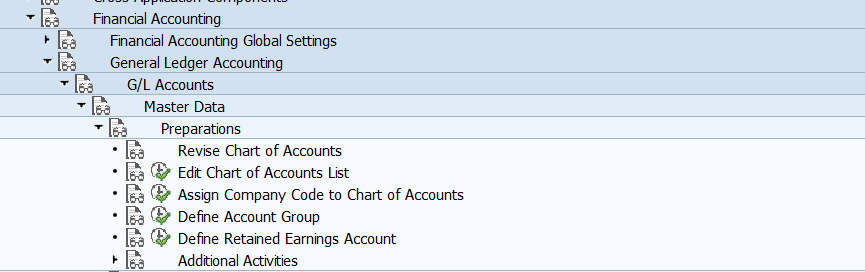 sap chart of accounts