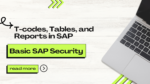 Basic SAP Security T-codes, Tables, And Reports In SAP - Saptutorials.in